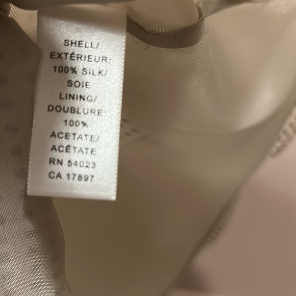 VINTAGE Banana Republic Silk Chiffon Dotted Swing Circle Skater Skirt size 4 - Picture 8 of 17